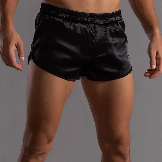 3" Men's Running Shorts in Black and Green - Breathable Athletic Gym Shorts
