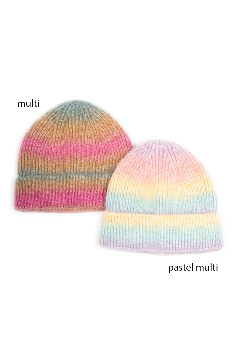 ABB0676 - Multi Cuff Knit Beanie