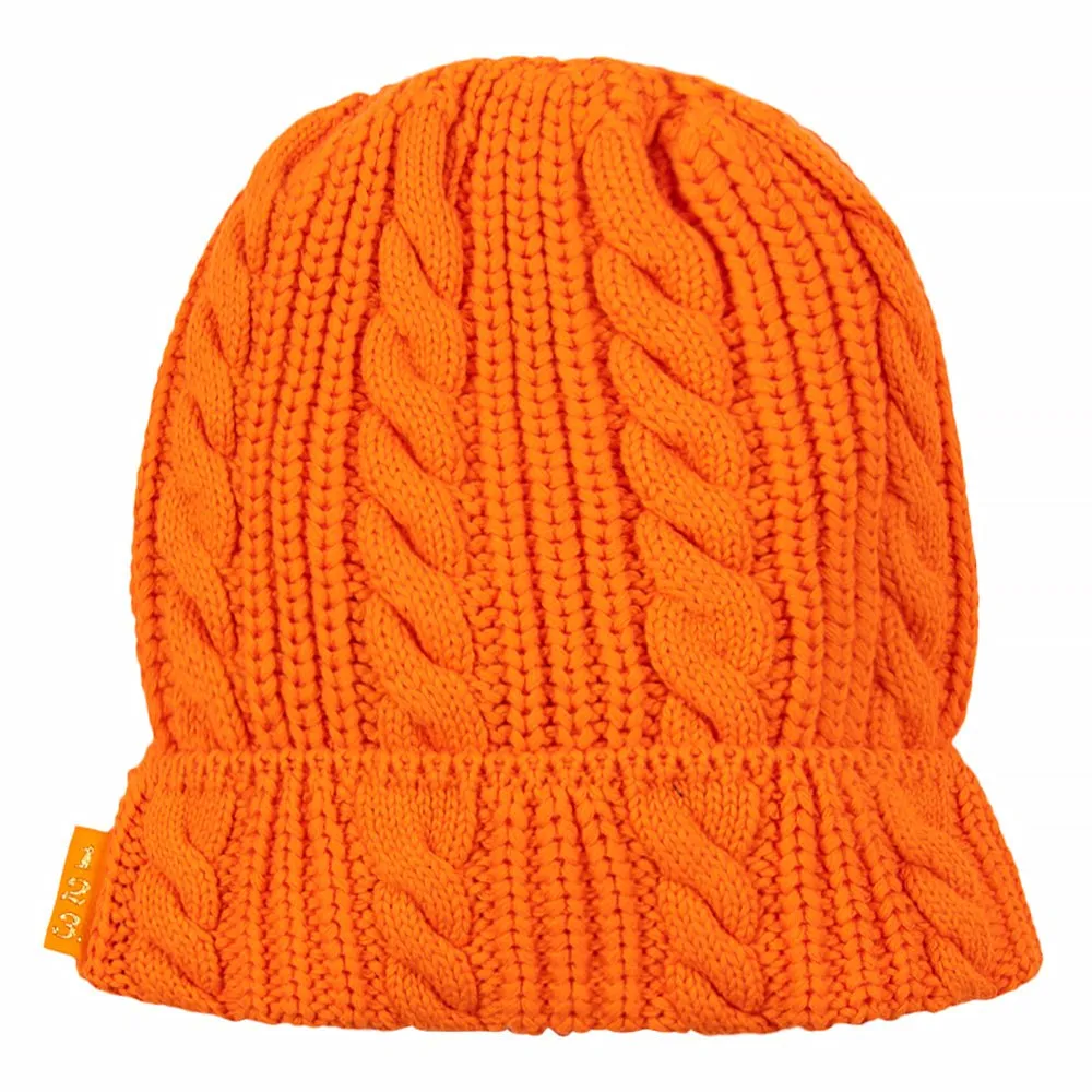 ABC 12(3) Cableknit Beanie | Carnelian Orange