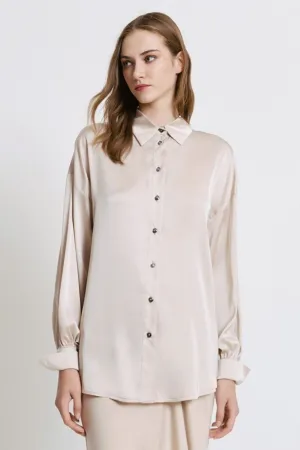 Access Fashion 7055 Gold Satin Shirt