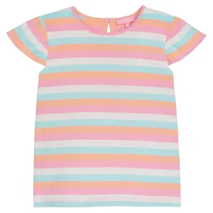 Angel Sleeve Tee - Sherbert Stripe