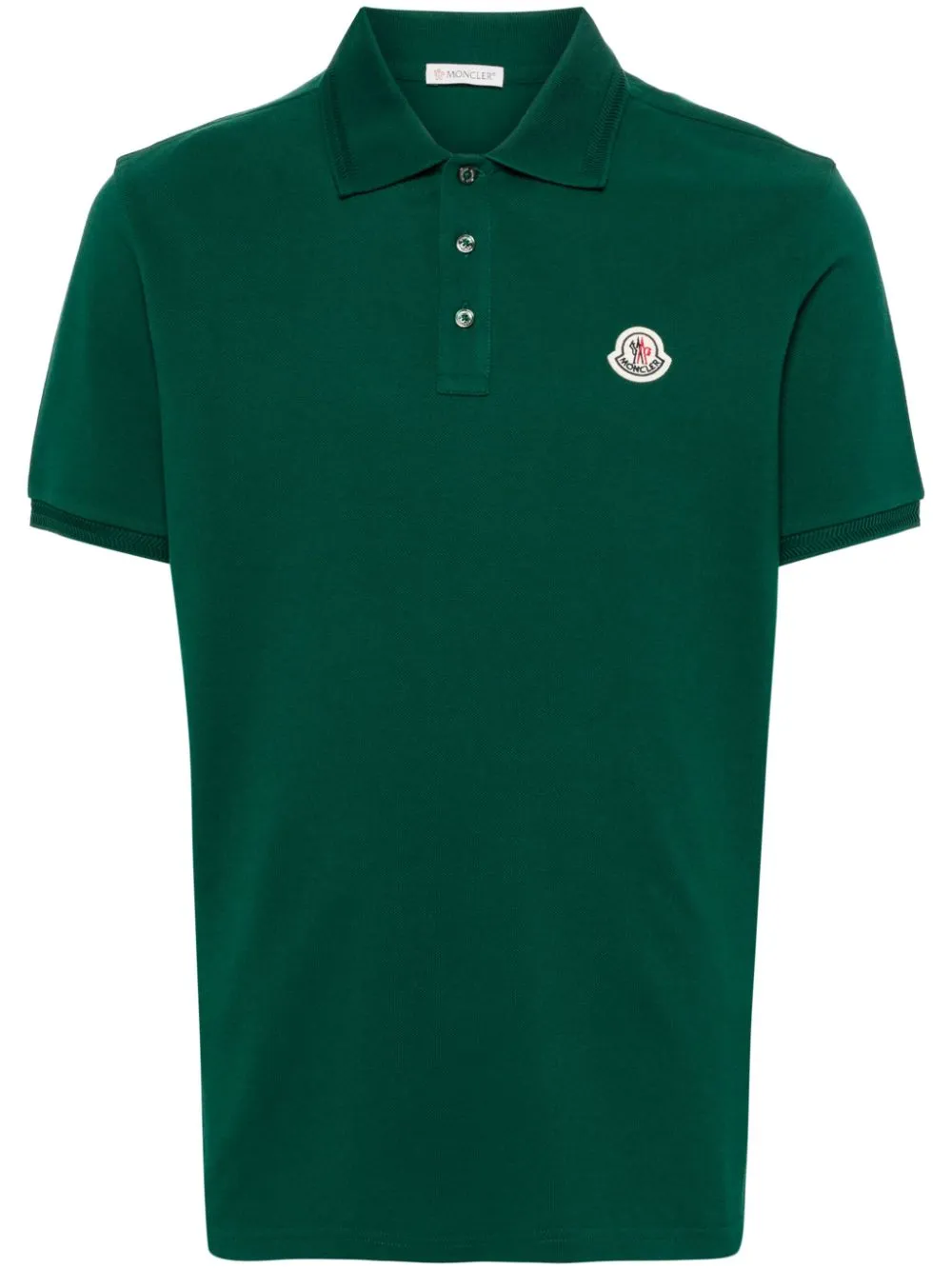 appliqué-logo piqué polo shirt