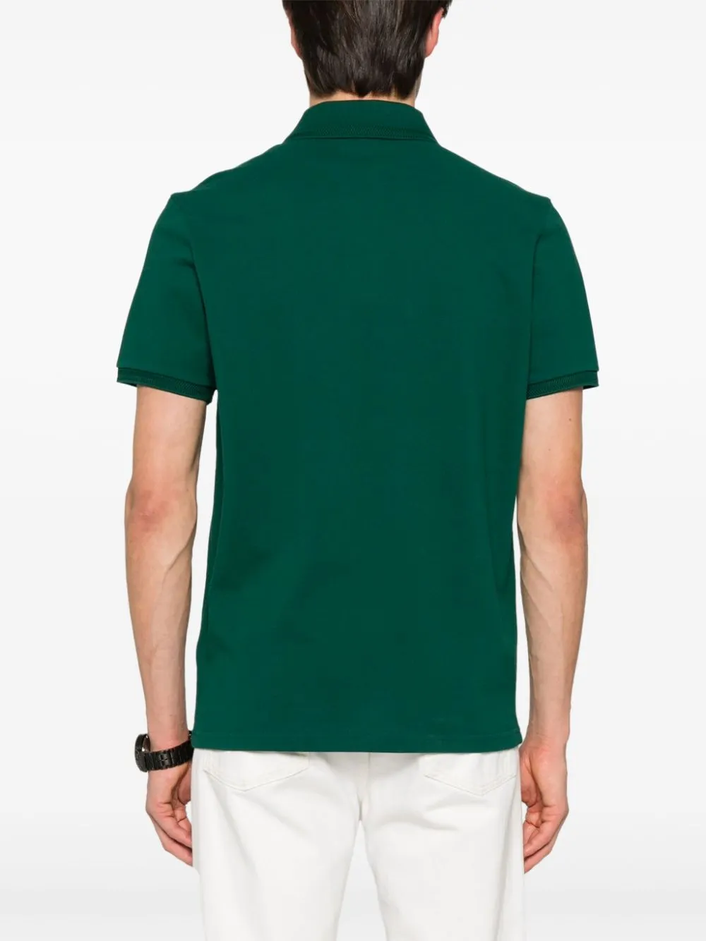 appliqué-logo piqué polo shirt