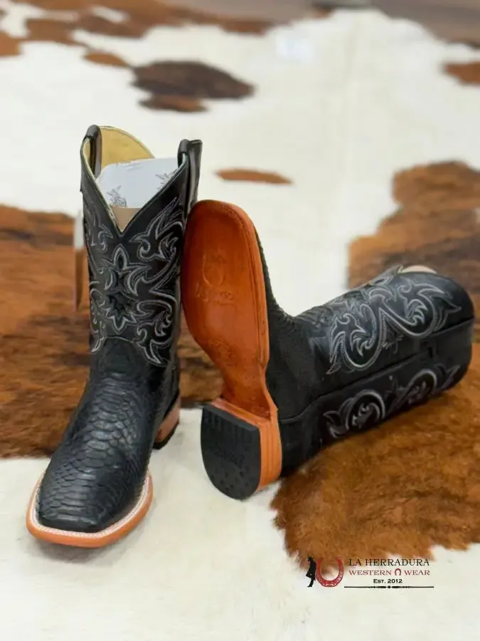 ARANGO BOOTS NOBUCK  BLACK PYTHON