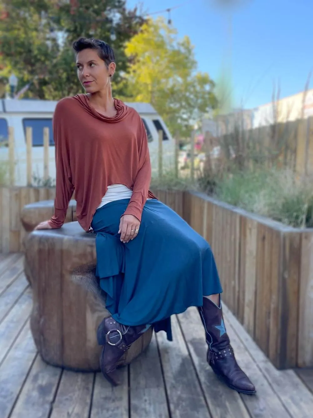 Asymmetrical Convertible Skirt