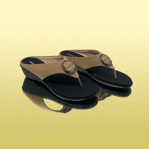 Beige Wedge Sandals