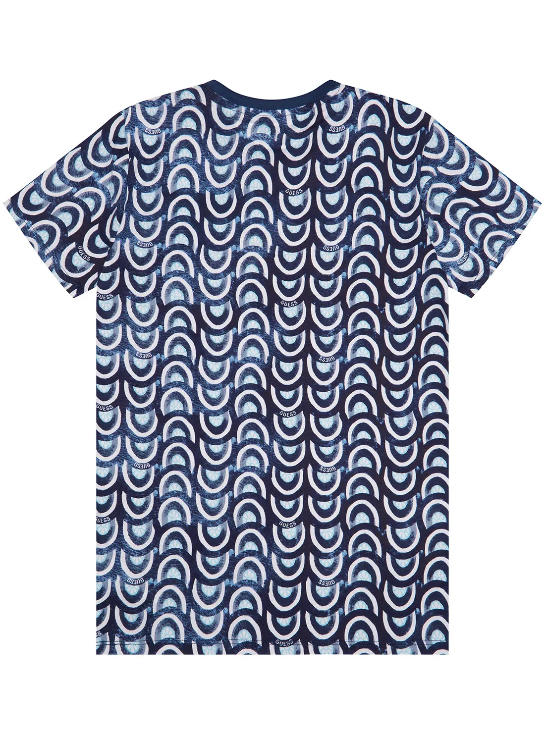 Blue Floral Print Short Sleeve T-Shirt (7-16)