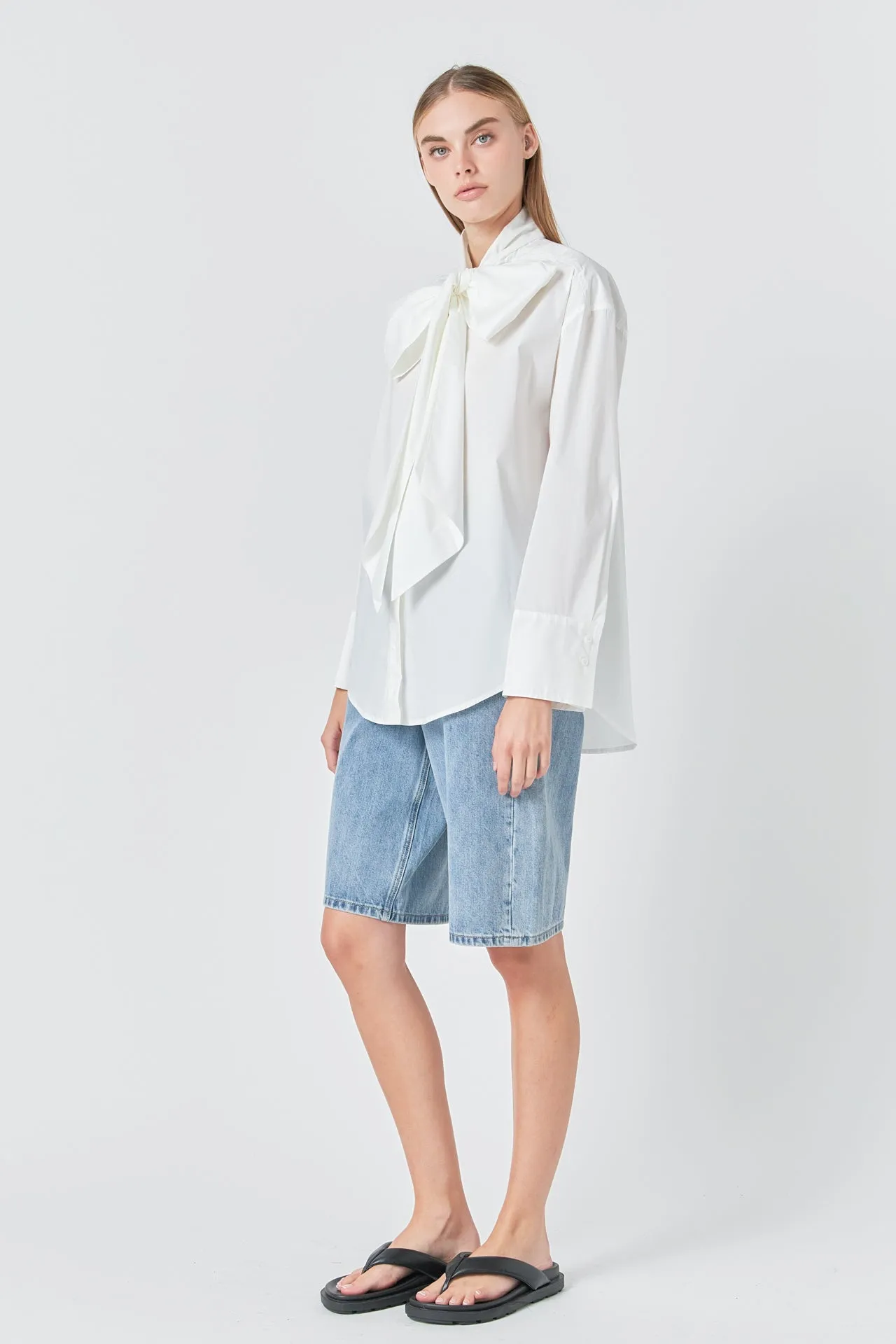 Bow Detailed Shirt