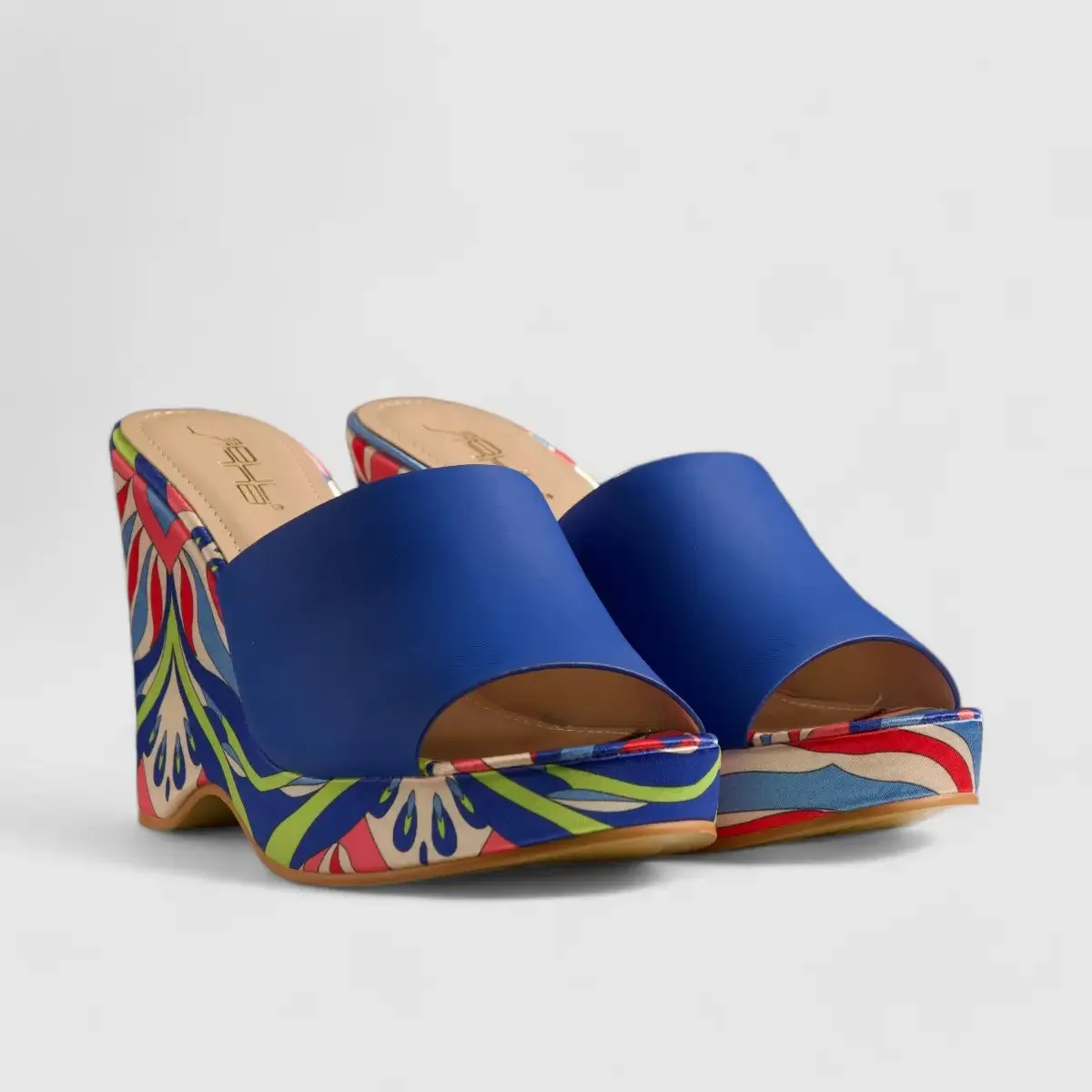 Bulbul Wedge Sandal Blue HAR025