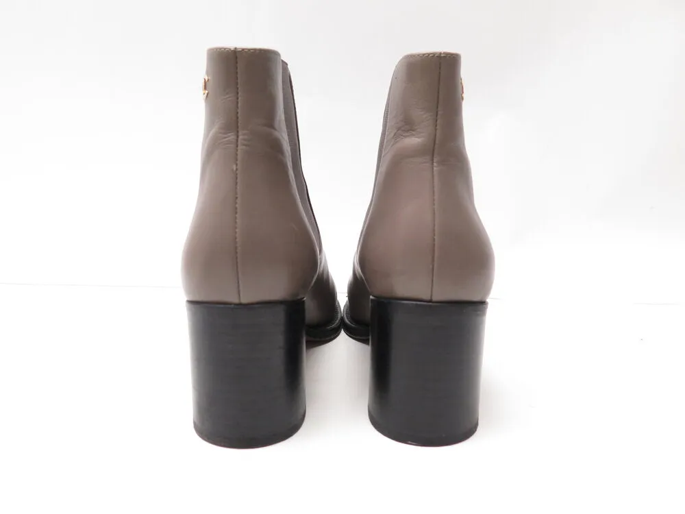 Chanel Leather Ankle Boots, 37