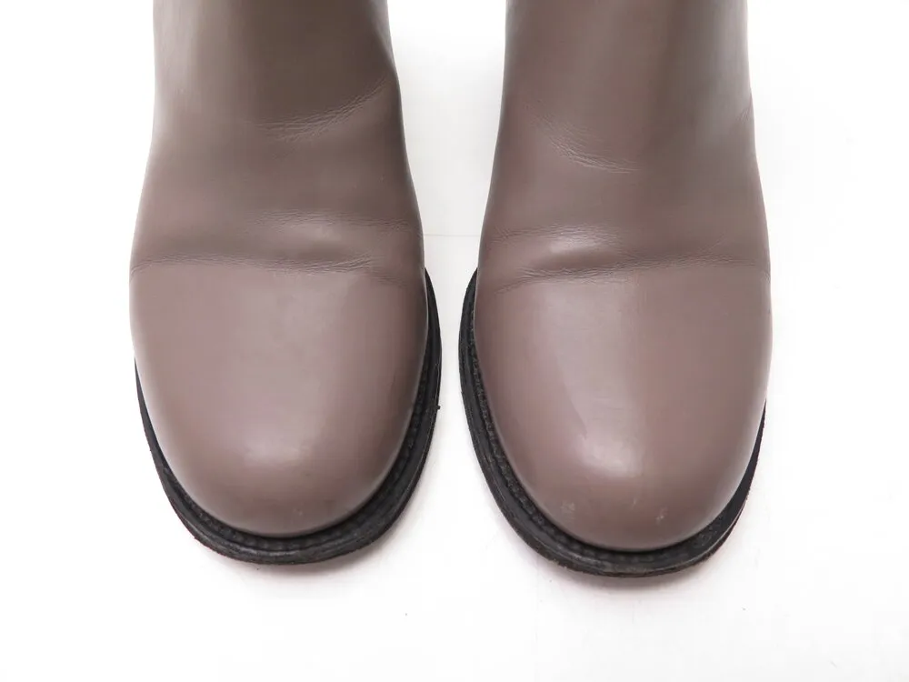 Chanel Leather Ankle Boots, 37