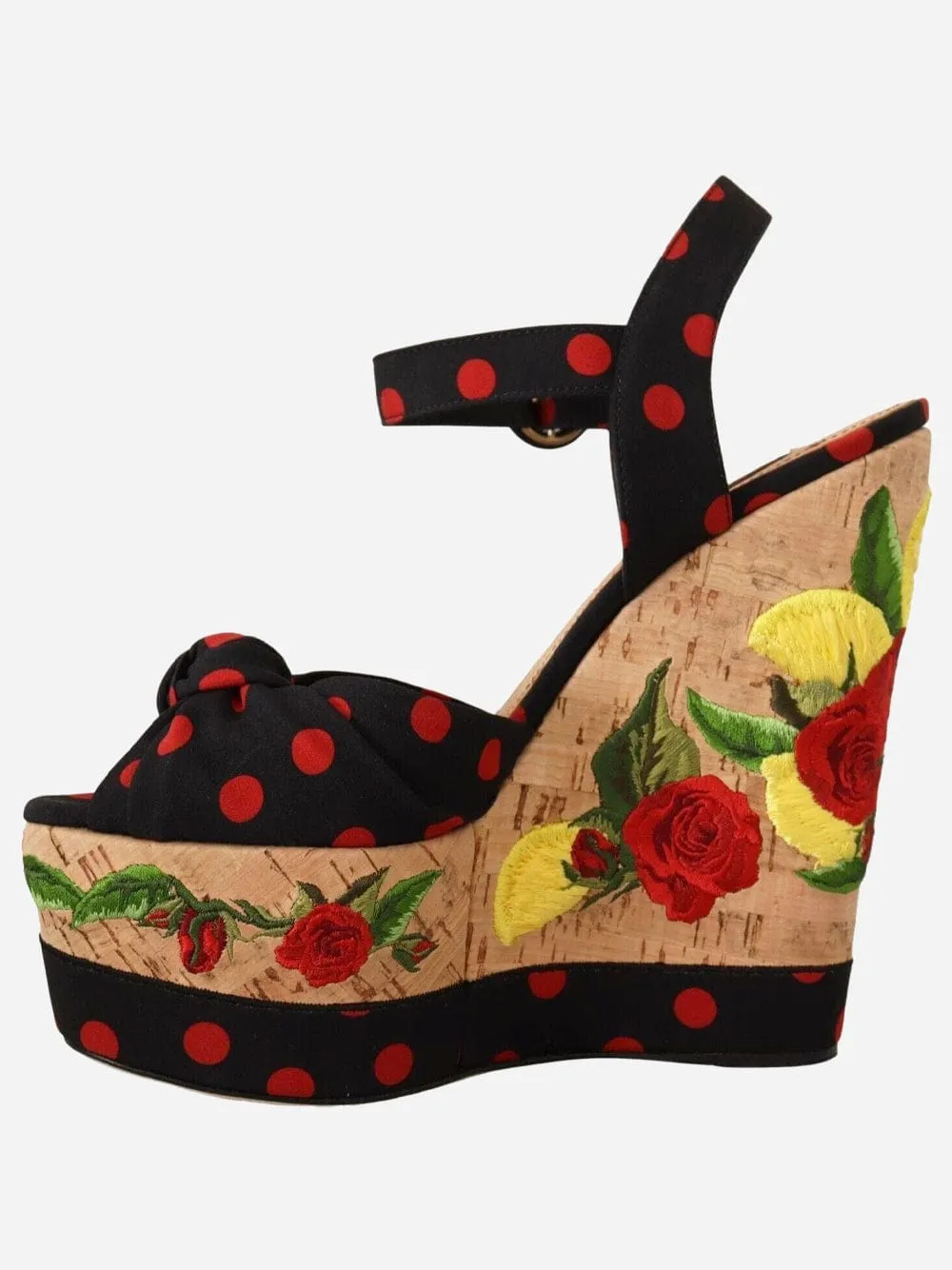 Charmeuse Platform Wedge Sandals