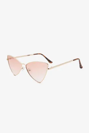 Chic Metal Cat-Eye Sunglasses for Stylish Eye Protection