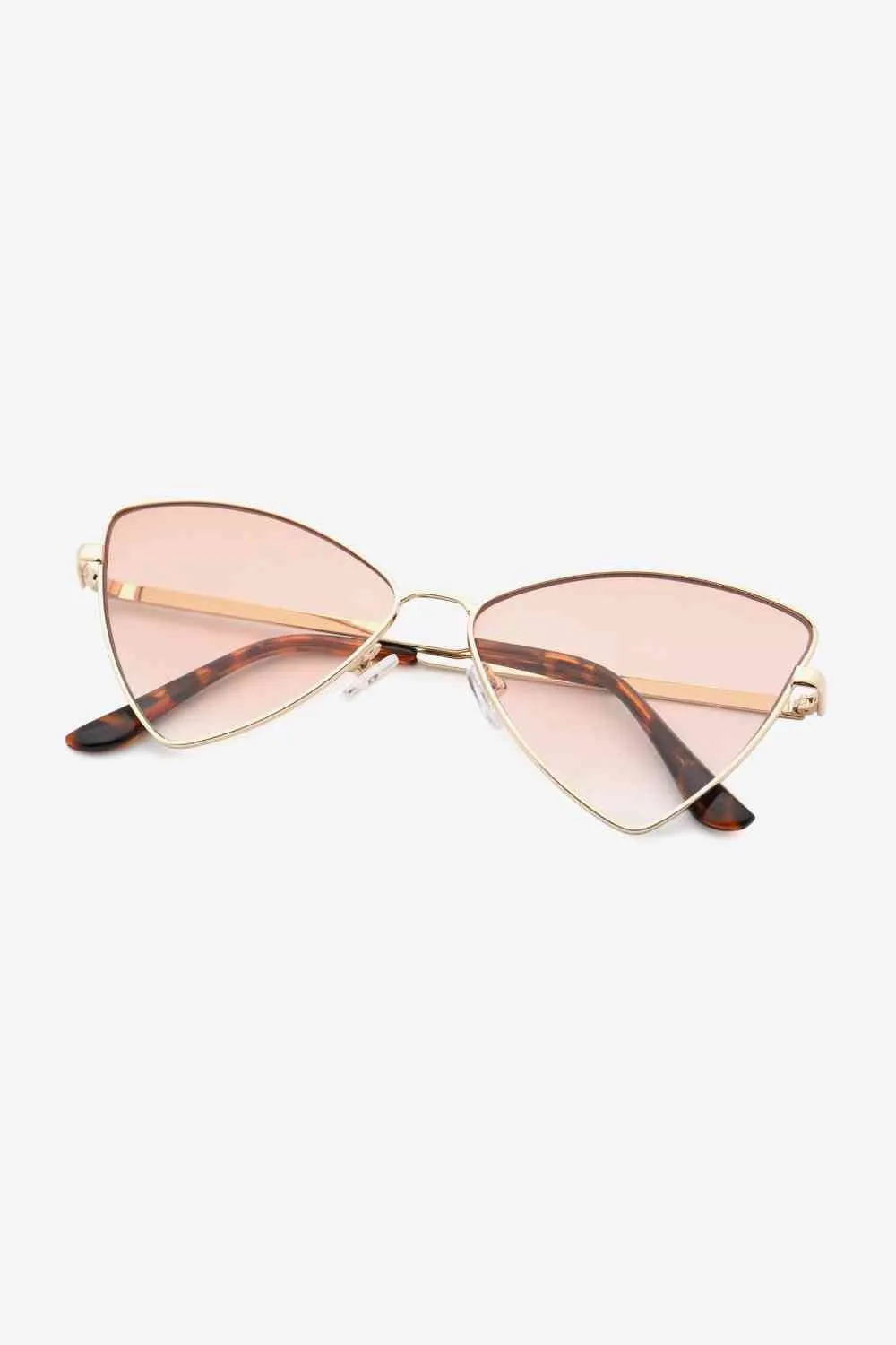 Chic Metal Cat-Eye Sunglasses for Stylish Eye Protection