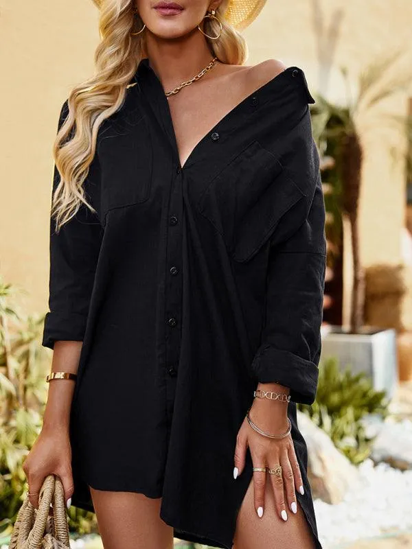 Chic Solid Color Blouse - Effortless Elegance for Any Occasion