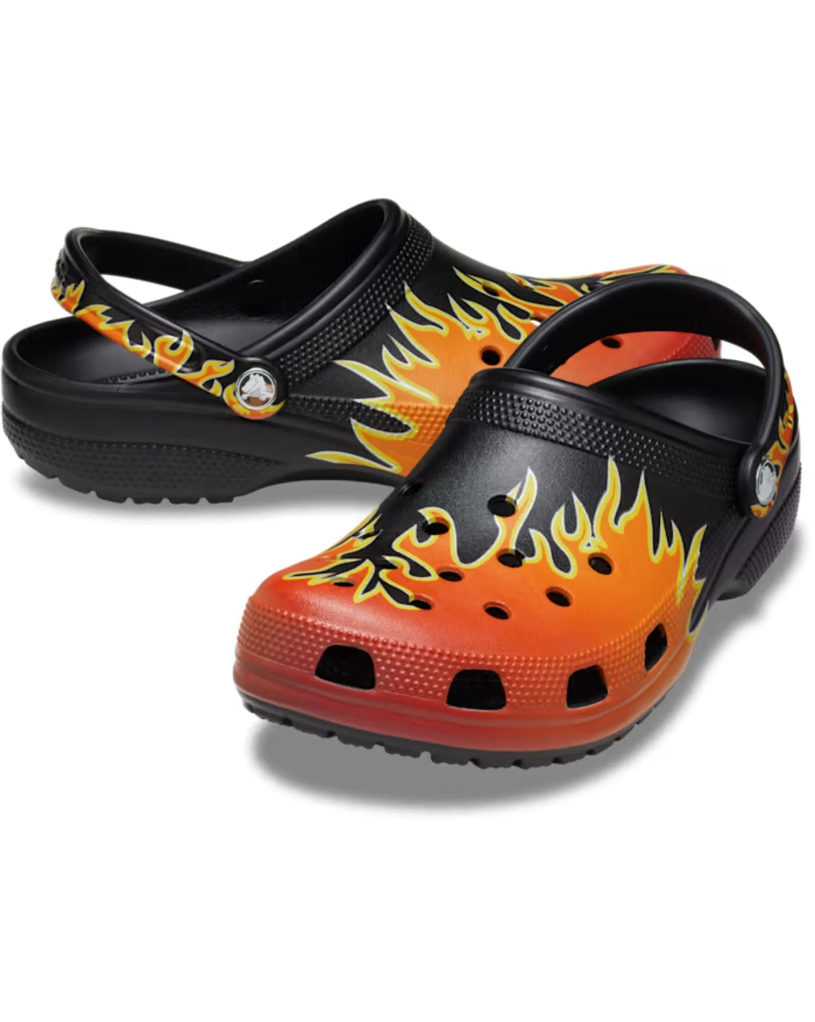 Classic Flames Clog - Black I Multi
