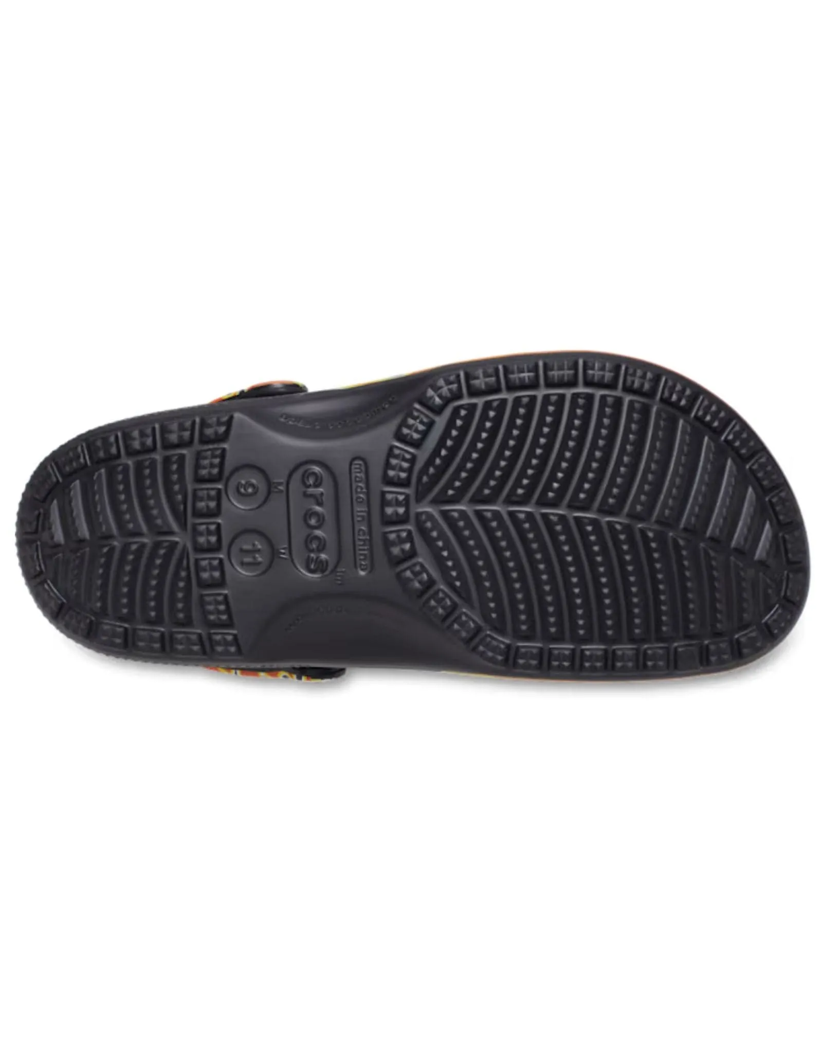 Classic Flames Clog - Black I Multi