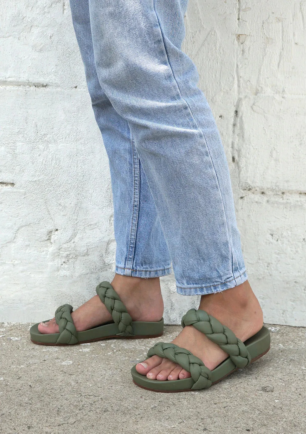 Coco Pool Slide - Olive