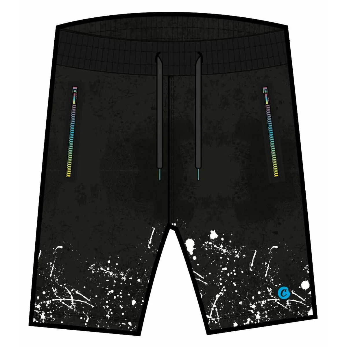 Cookies Trinidad Cotton Black Jersey Knit Shorts