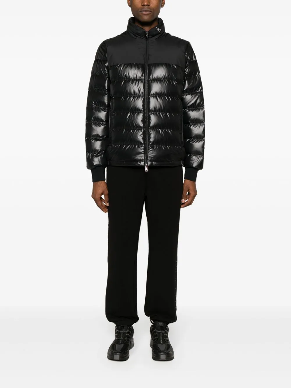 Coyers concealed-hood down jacket
