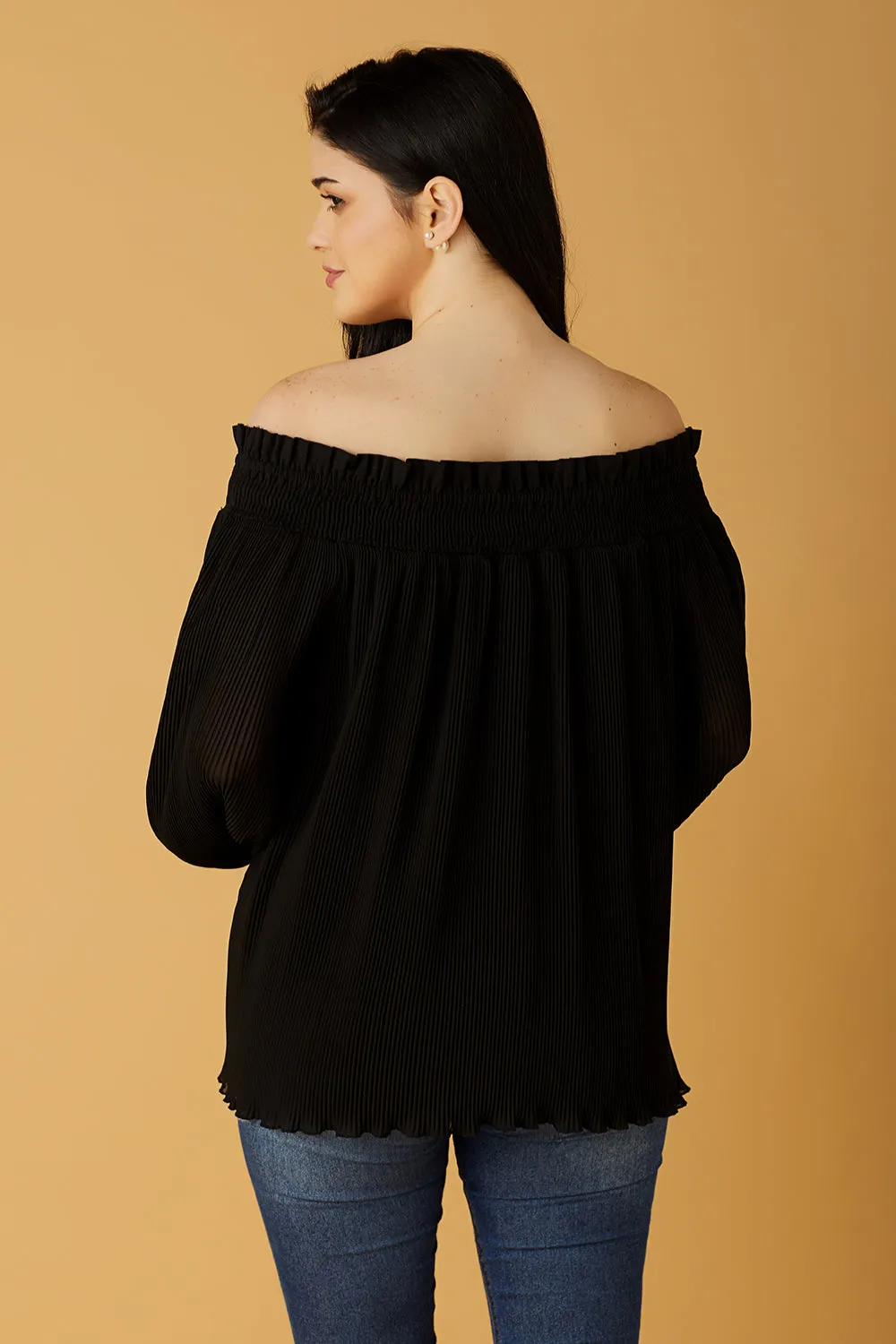 Daintly Embroidered Off Shoulder Blouse