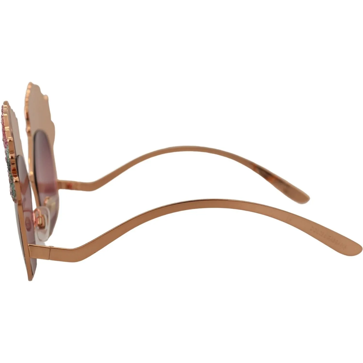 Dolce & Gabbana Chic Rose Sequin Embroidered Sunglasses