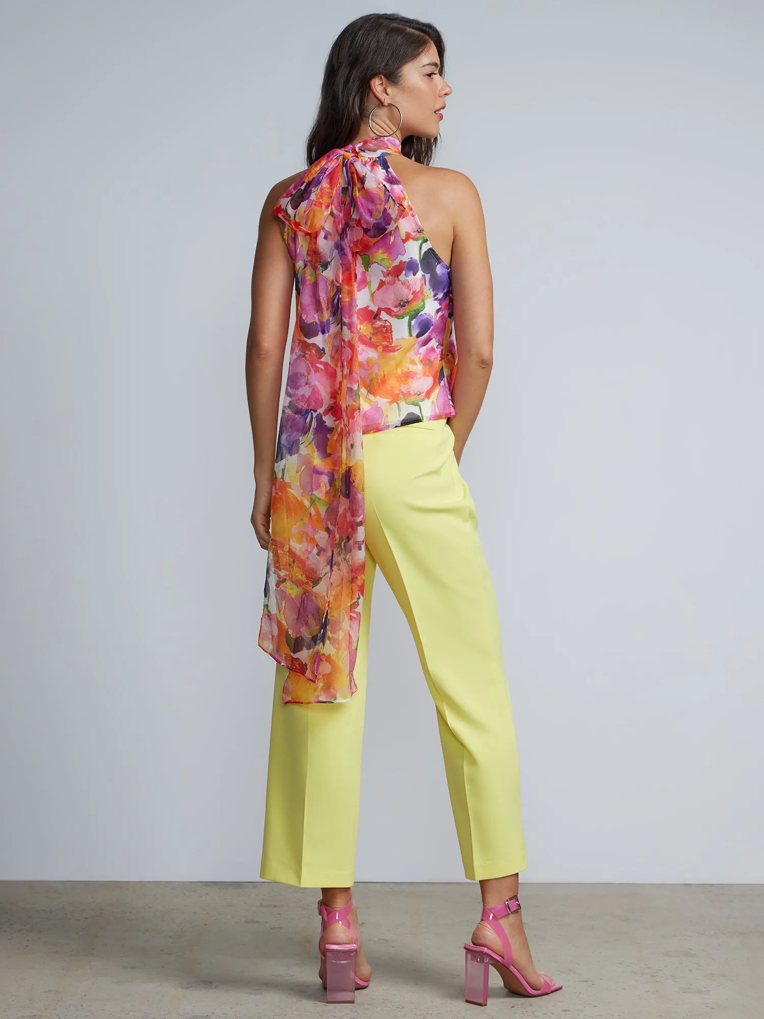 Drama Neck Bow Top