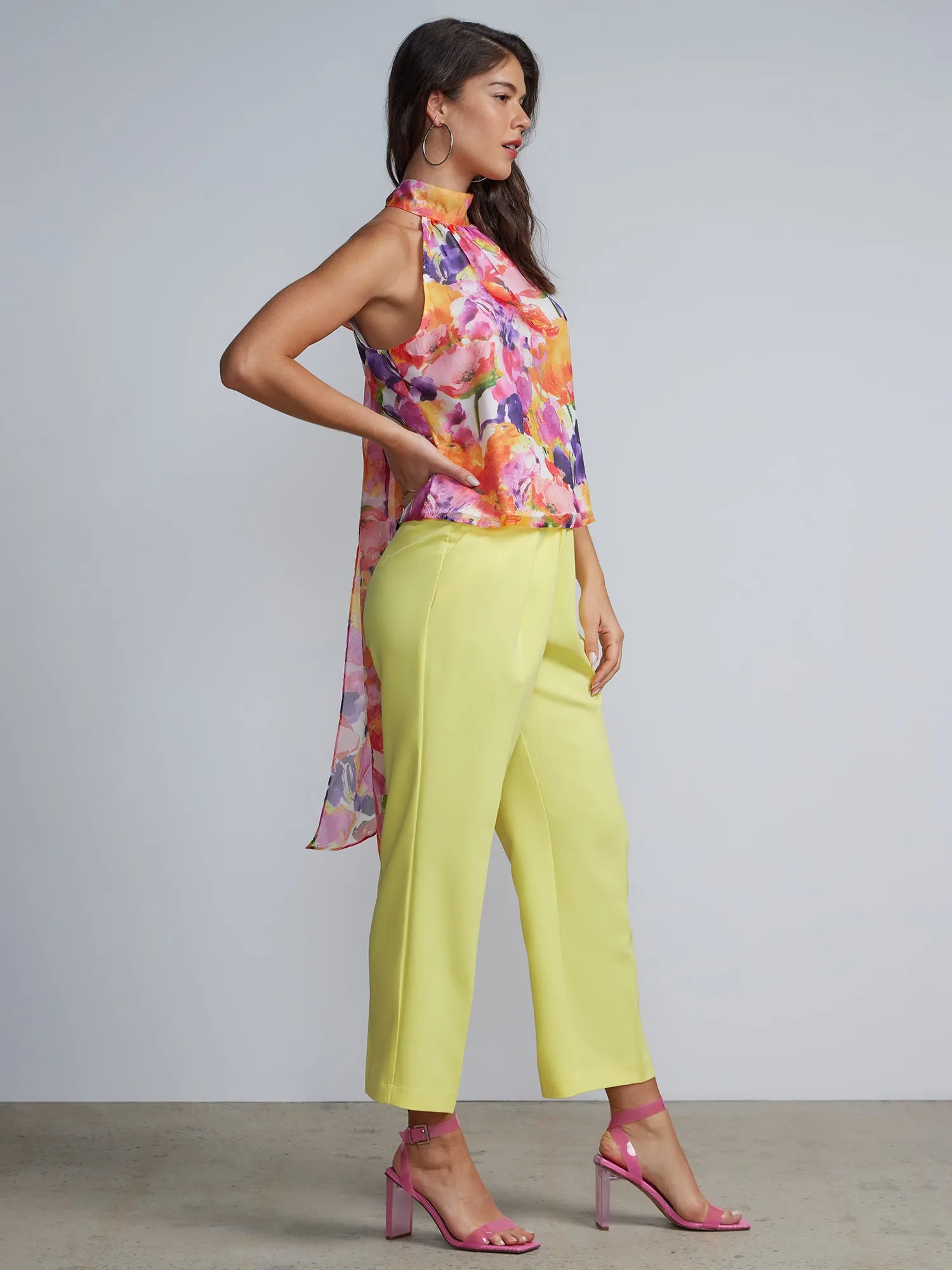 Drama Neck Bow Top