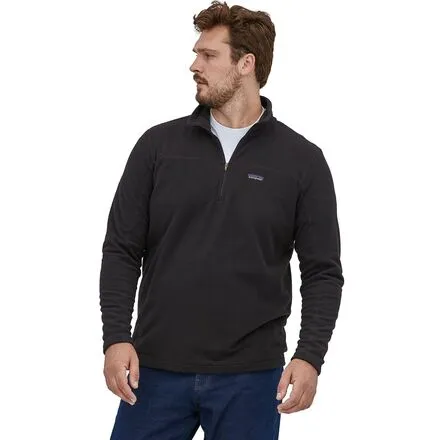 Fleece pullover Micro D men's Patagonia, black