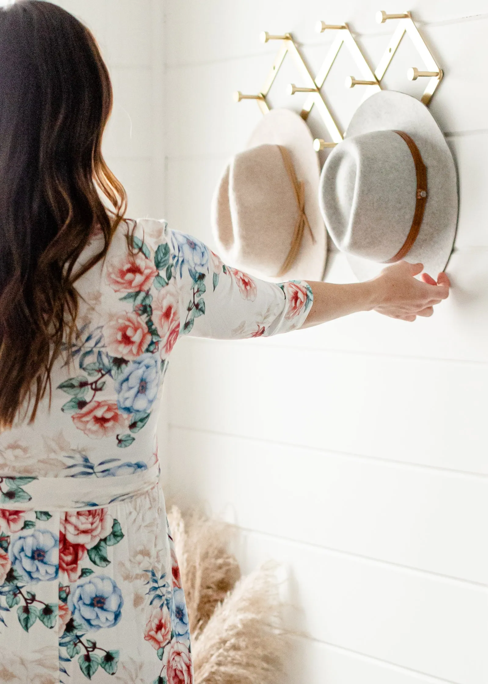 Floral 3/4 Sleeve Belted Maxi Dress - FINAL SALE