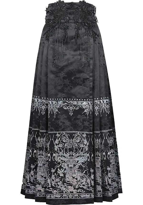 Floral Onyx | MAXI SKIRT