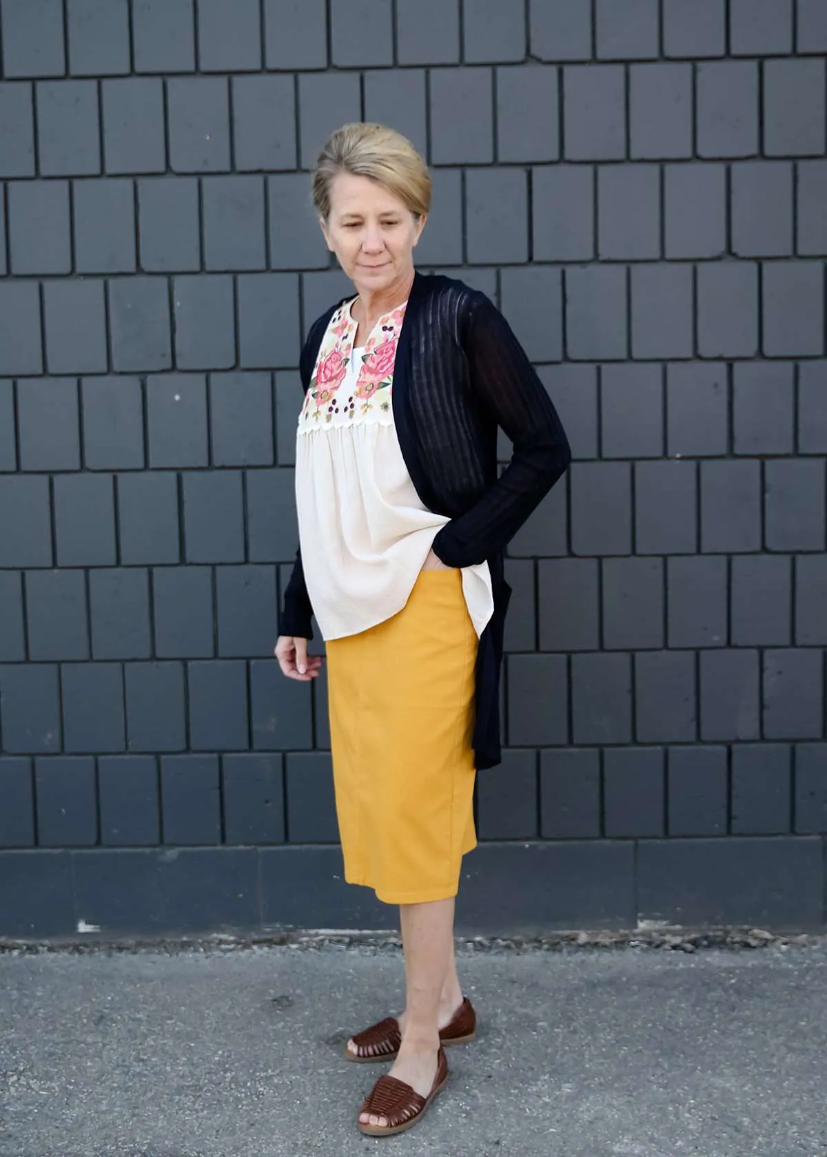 Floralscape Smocked Top - FINAL SALE