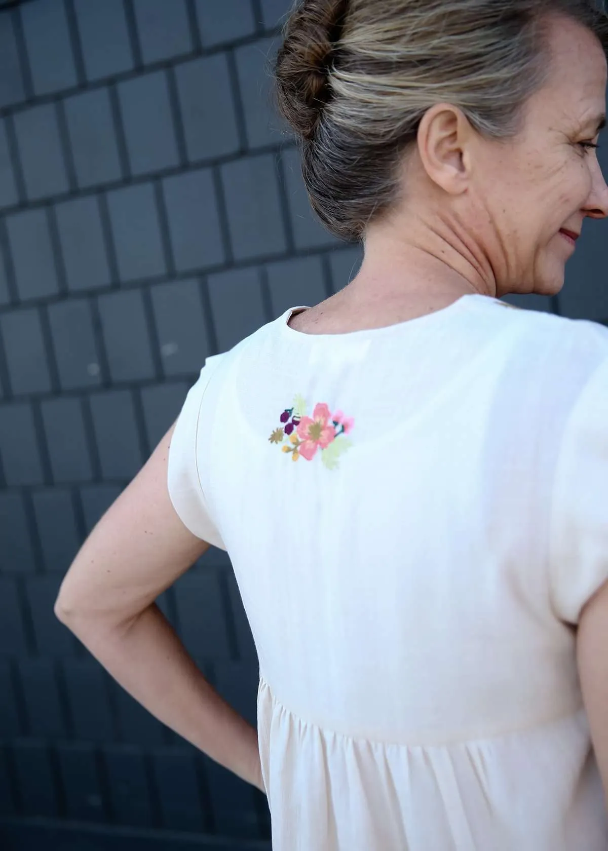 Floralscape Smocked Top - FINAL SALE