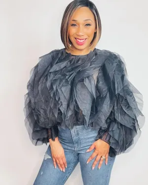 Giving You Everything Ruffle Blouse