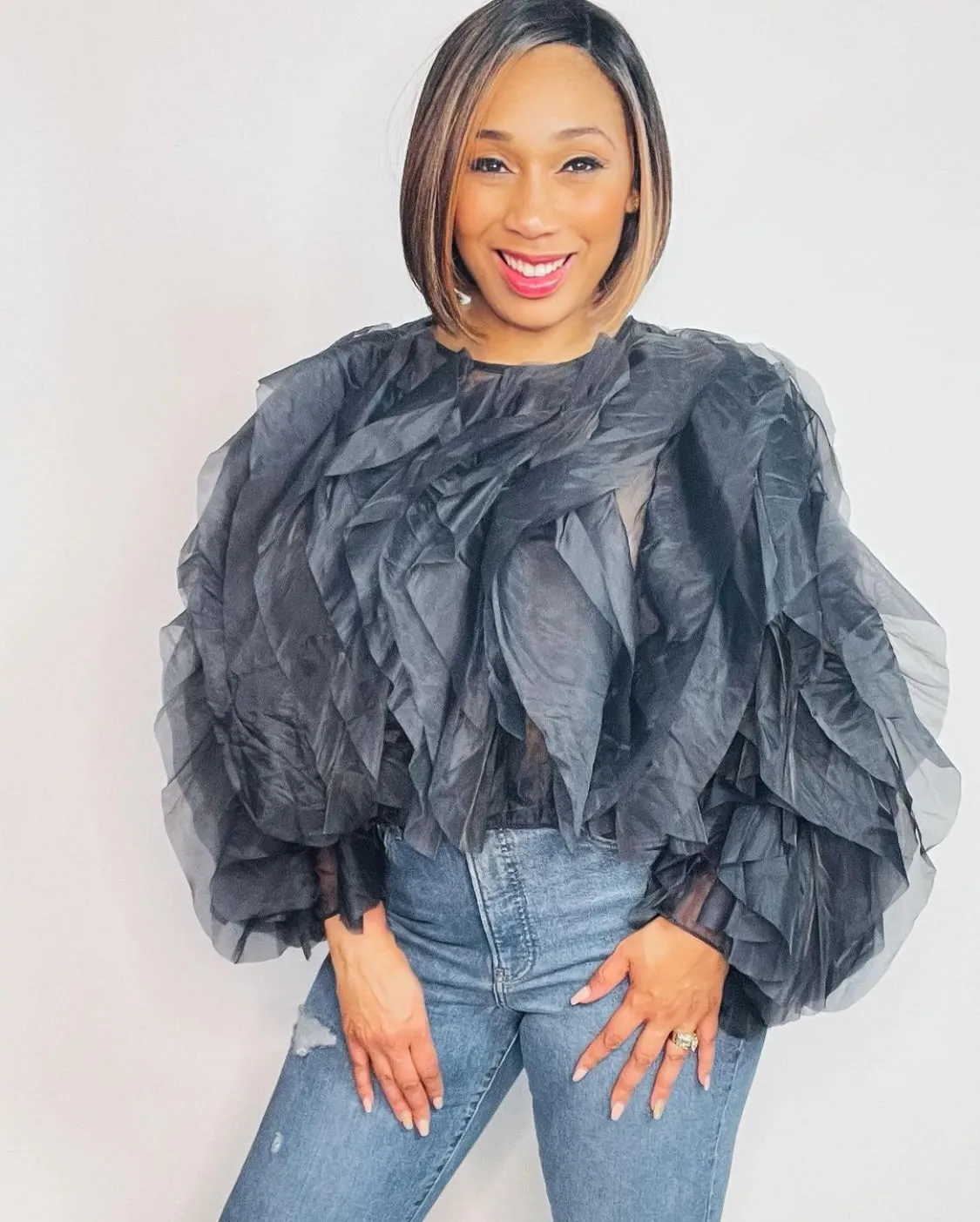 Giving You Everything Ruffle Blouse
