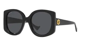 Gucci Gg Rectangle Sunglasses Black