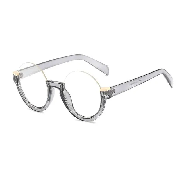 Half Frame Round Sunglasses