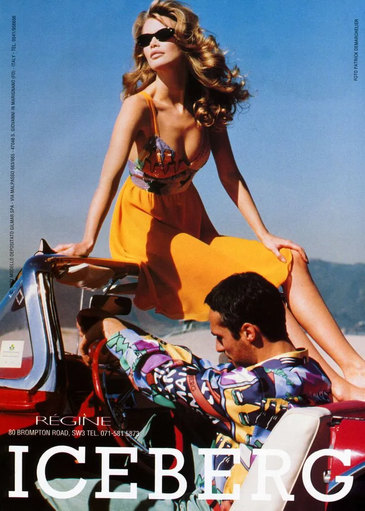 Iceberg S/S 1991 Claudia Schiffer iconic dress