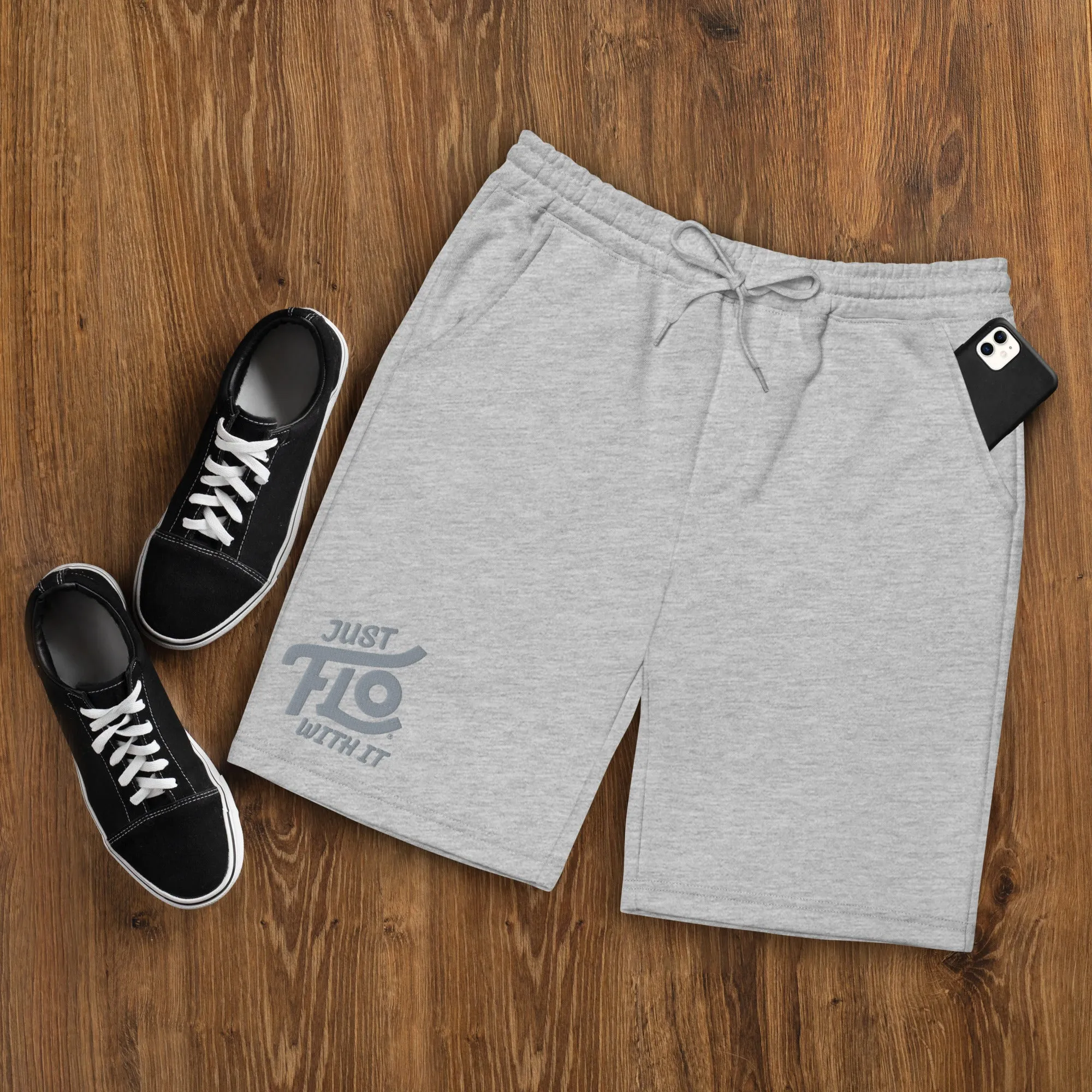 Just FLO With It Jogger Shorts (Grey)