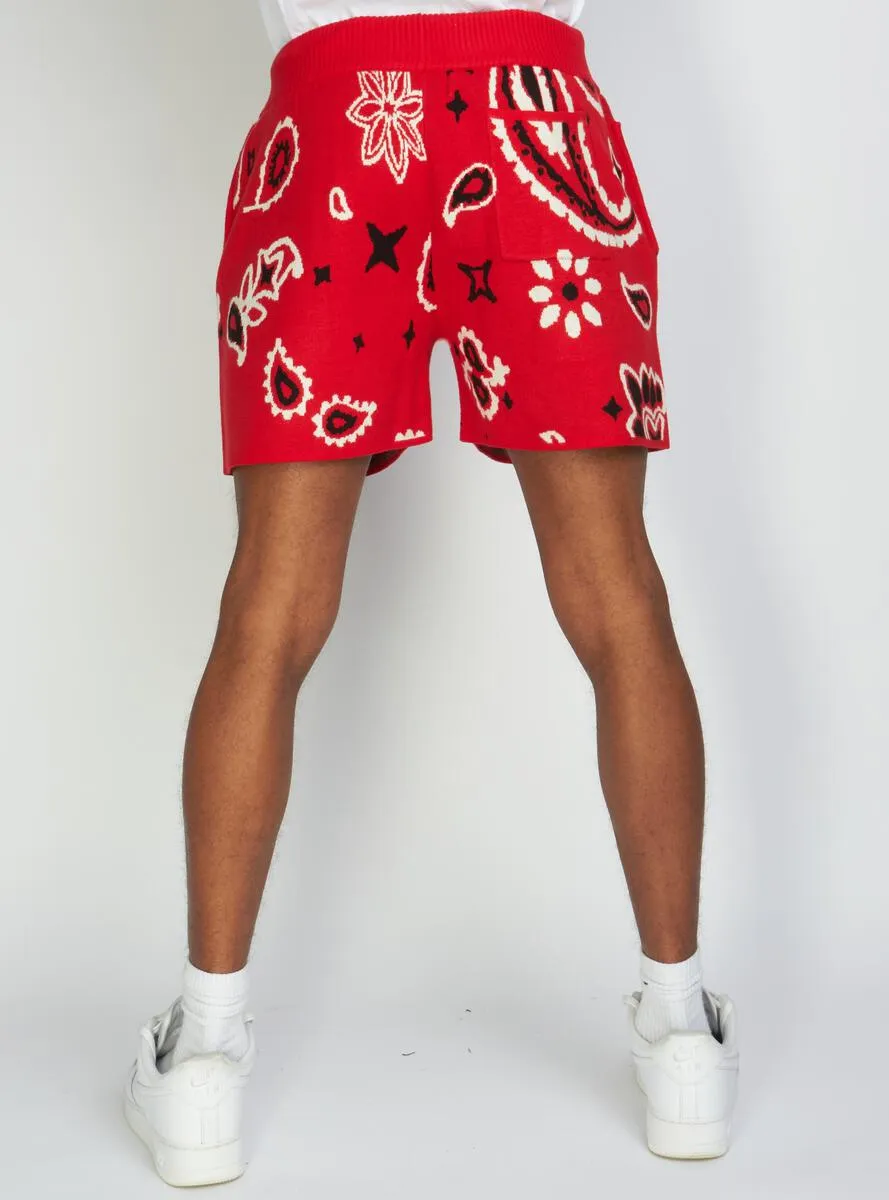 Khit Pais Shorts - Red