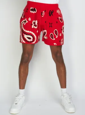 Khit Pais Shorts - Red