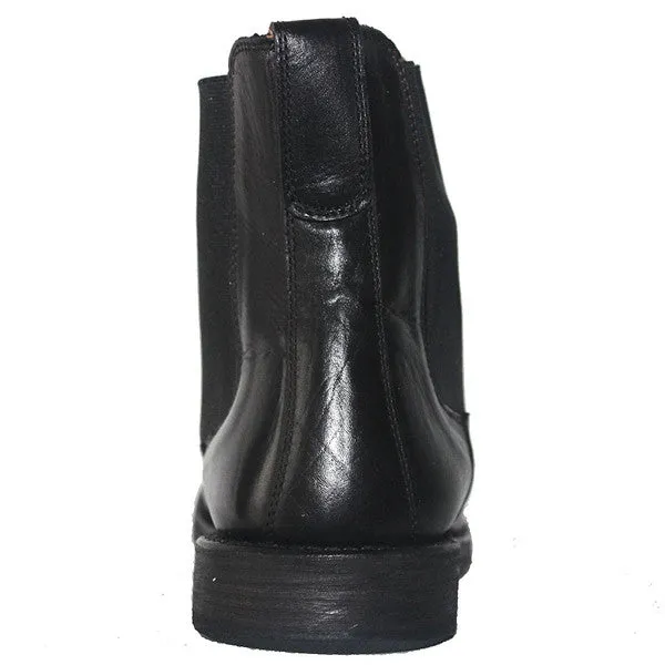 Kixters Sloan - Antique Black Leather Pull-On Boot