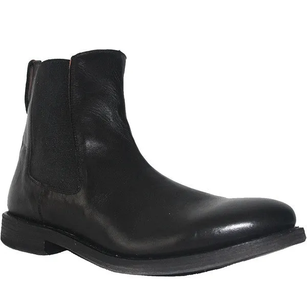Kixters Sloan - Antique Black Leather Pull-On Boot