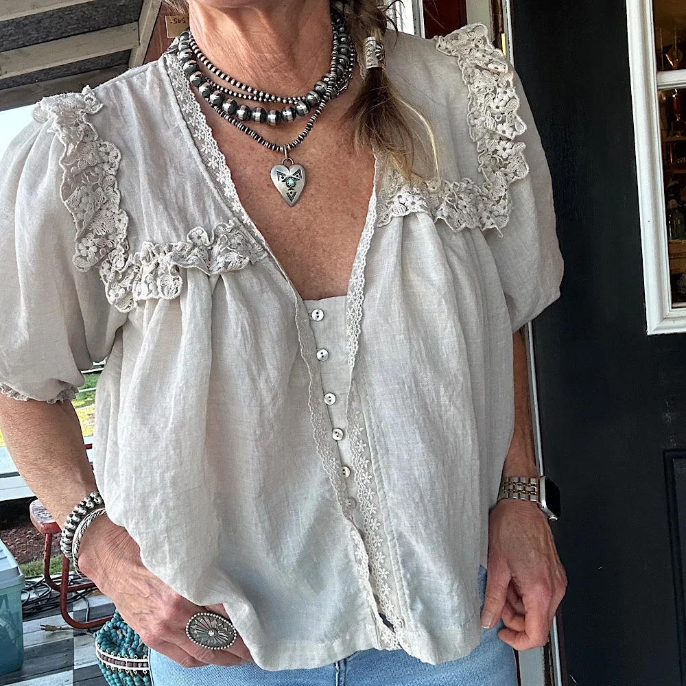 Lace Detail Top