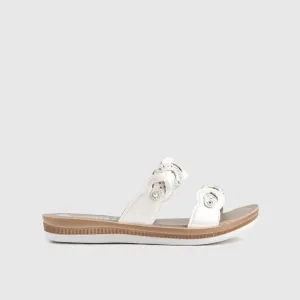 Ladies Comfort Sandals BA038 White