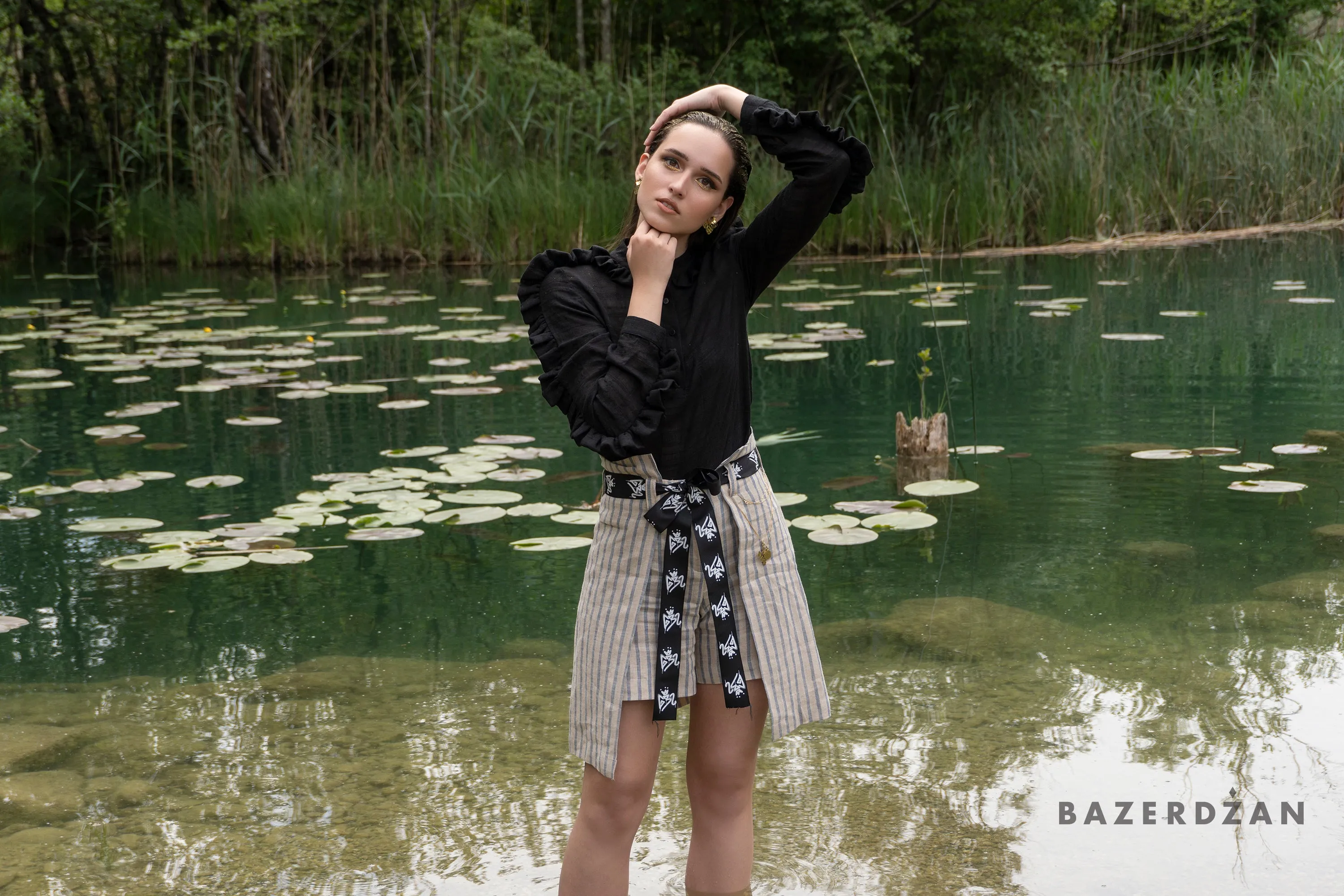 Linen Shorts by Bazerdzan