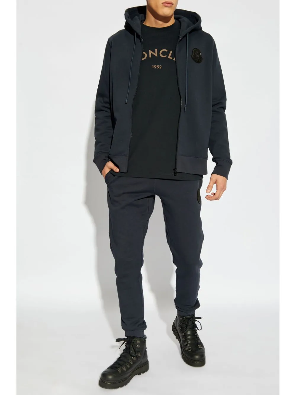 logo patch track pants