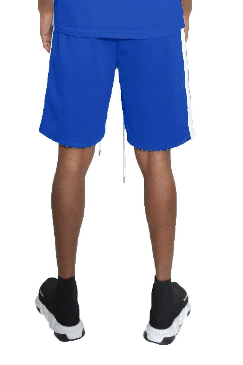 Mens Blue Beso Striped Shorts