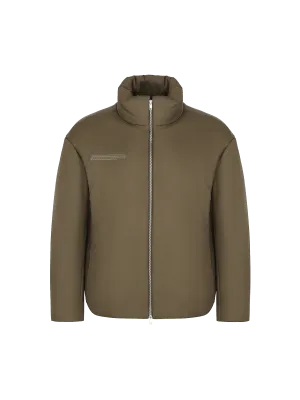 Mens Flower-Warmth Puffer Jacket—Soil Brown