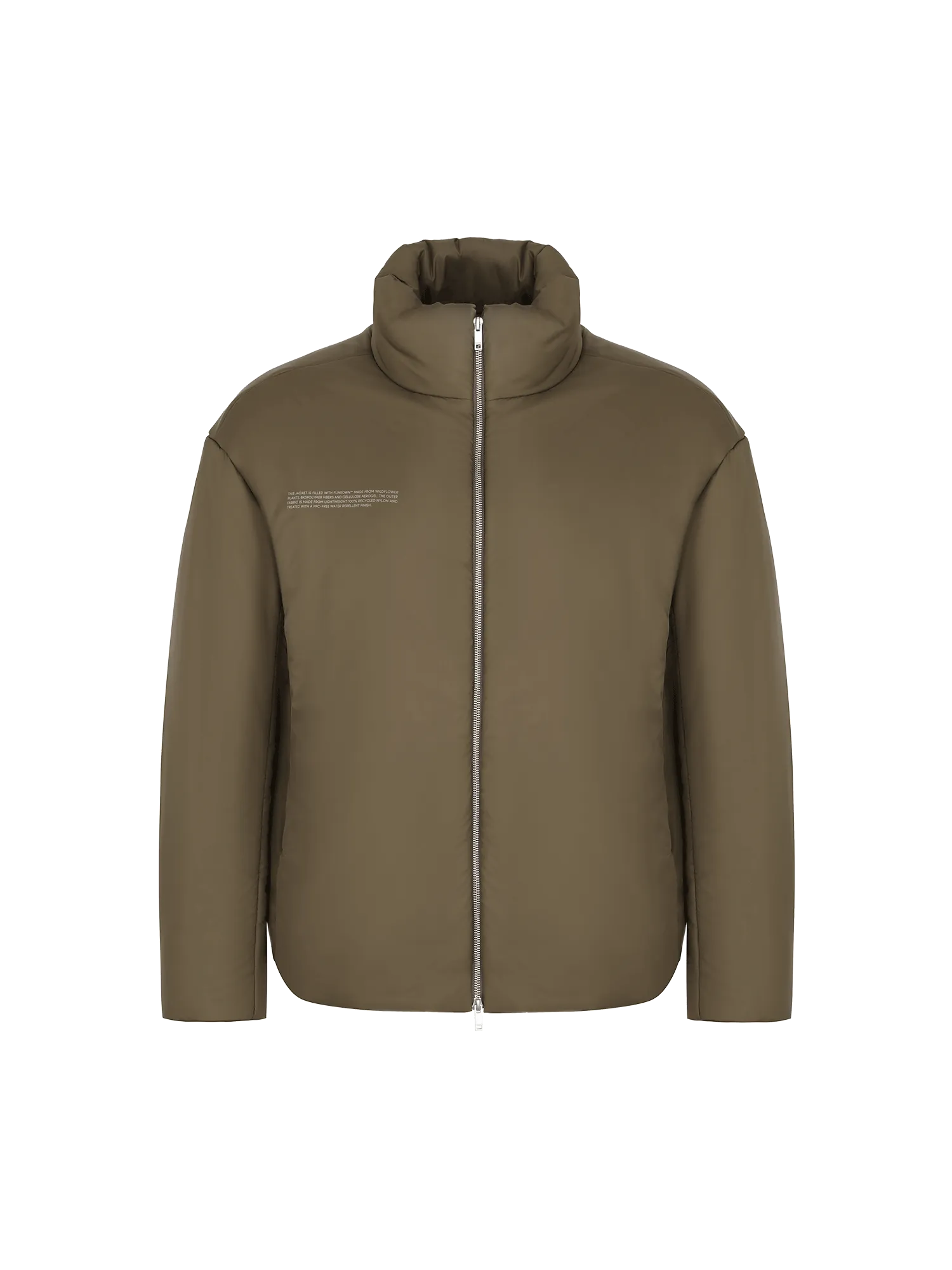 Mens Flower-Warmth Puffer Jacket—Soil Brown